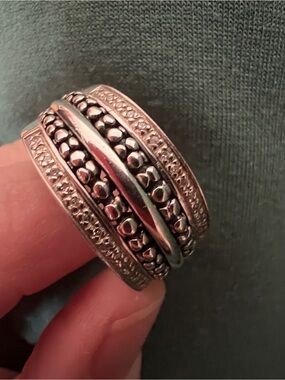 Signed Sterling Michael Dawkins Ring in Size 10